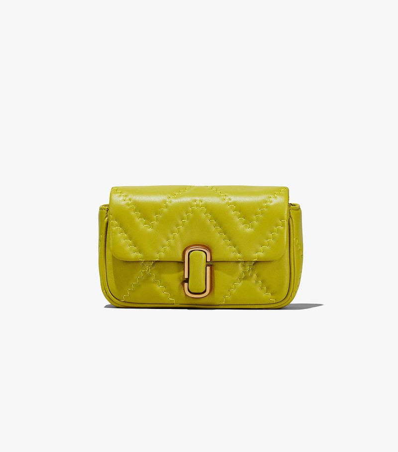 Women's Marc Jacobs Quilted Leather J Marc Mini Shoulder Bags Green | UAE-138794