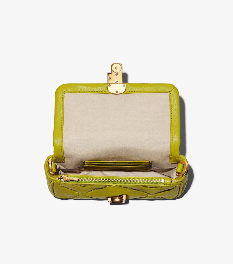 Women's Marc Jacobs Quilted Leather J Marc Mini Bags Green | UAE-261475