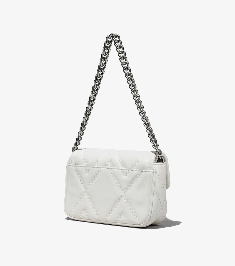 Women's Marc Jacobs Quilted Leather J Marc Shoulder Bags White | UAE-295184