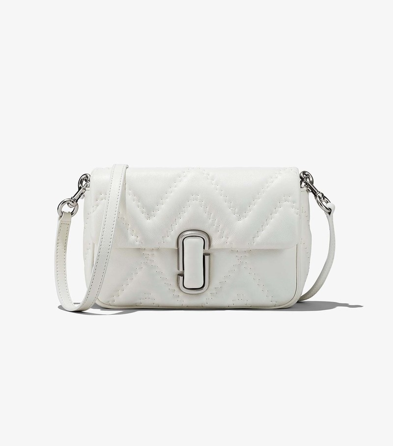 Women's Marc Jacobs Quilted Leather J Marc Shoulder Bags White | UAE-295184