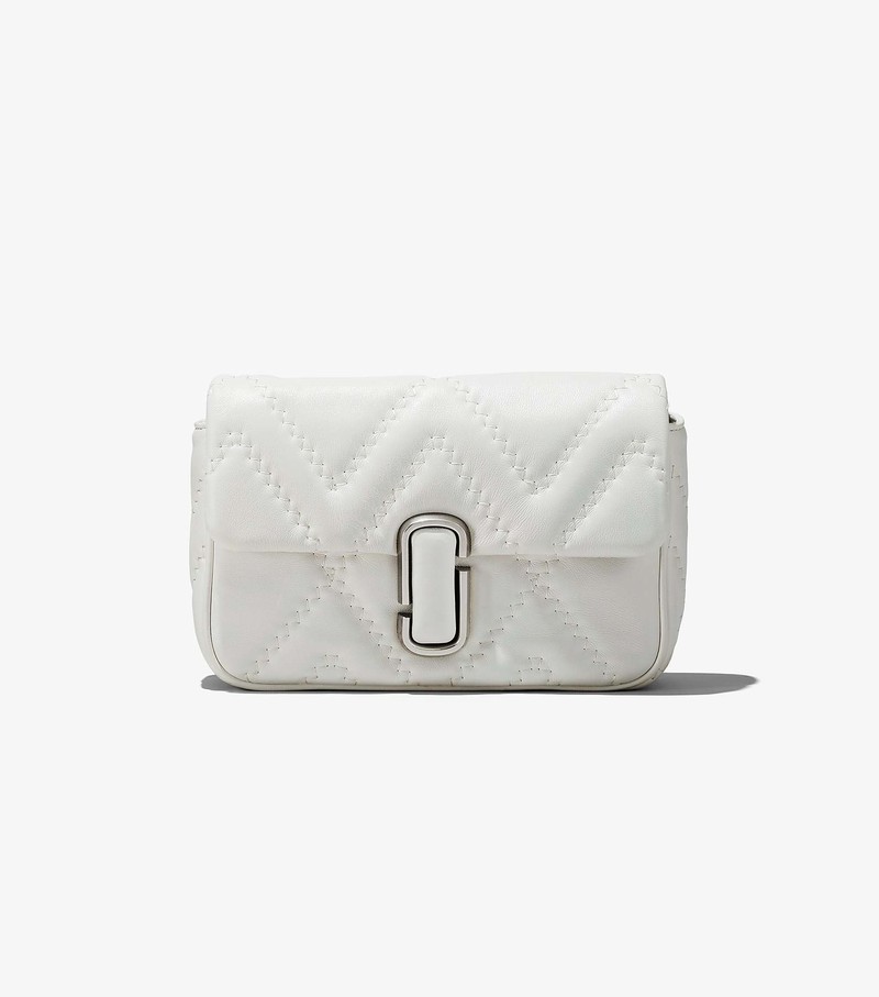 Women's Marc Jacobs Quilted Leather J Marc Shoulder Bags White | UAE-295184