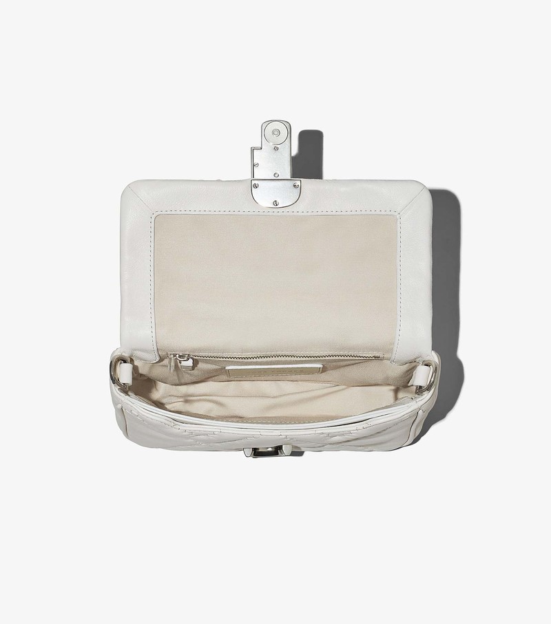 Women's Marc Jacobs Quilted Leather J Marc Shoulder Bags White | UAE-295184