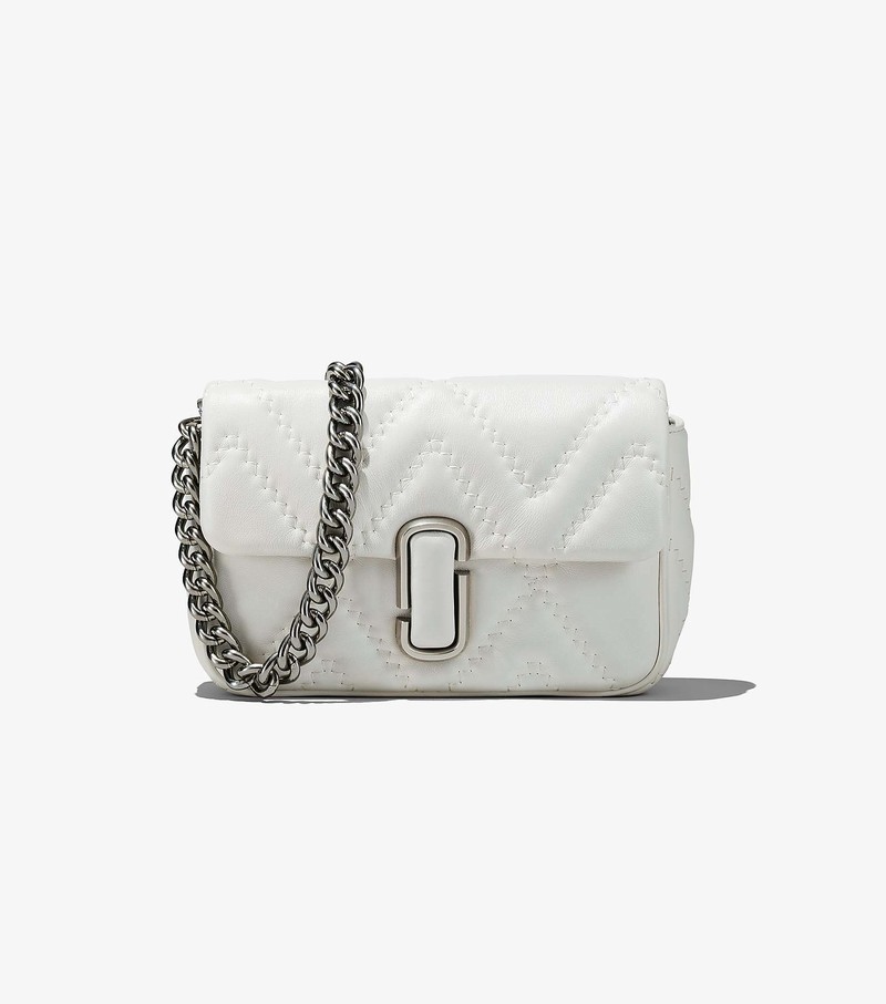 Women\'s Marc Jacobs Quilted Leather J Marc Shoulder Bags White | UAE-295184