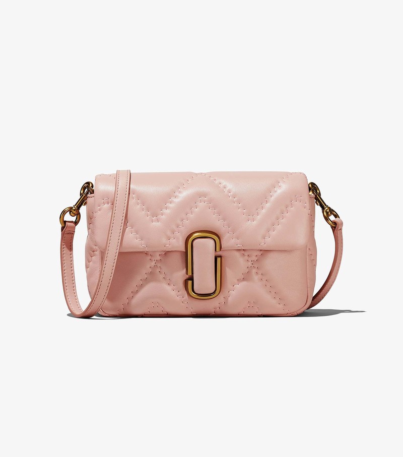 Women's Marc Jacobs Quilted Leather J Marc Crossbody Bags Pink | UAE-358721