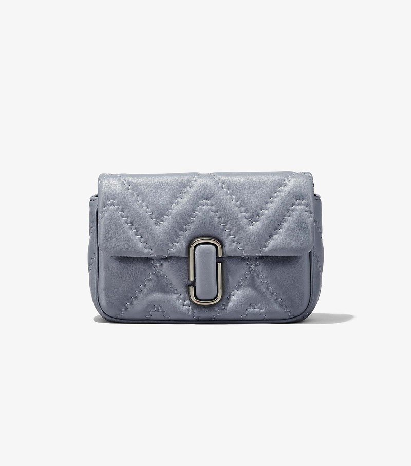 Women's Marc Jacobs Quilted Leather J Marc Shoulder Bags Grey | UAE-430895