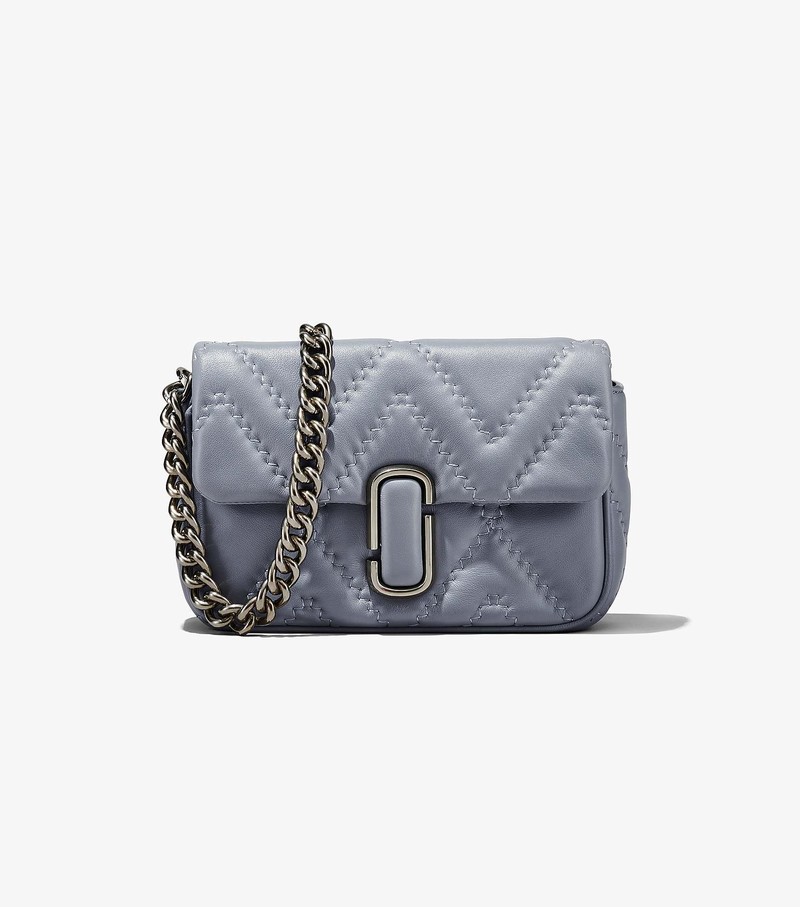 Women\'s Marc Jacobs Quilted Leather J Marc Shoulder Bags Grey | UAE-430895