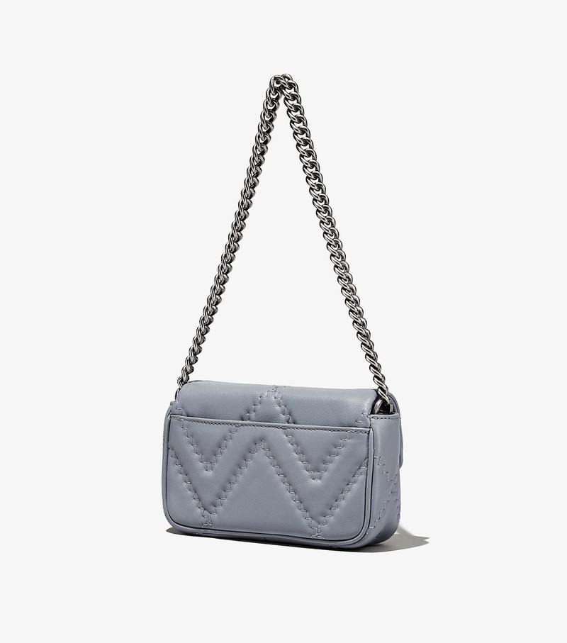 Women's Marc Jacobs Quilted Leather J Marc Mini Bags Grey | UAE-523740