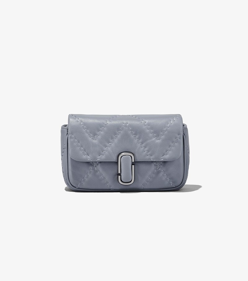 Women's Marc Jacobs Quilted Leather J Marc Mini Bags Grey | UAE-523740