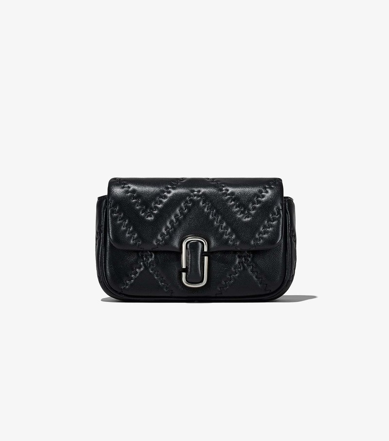 Women's Marc Jacobs Quilted Leather J Marc Mini Bags Black | UAE-610375