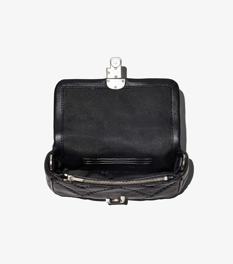 Women's Marc Jacobs Quilted Leather J Marc Mini Bags Black | UAE-610375