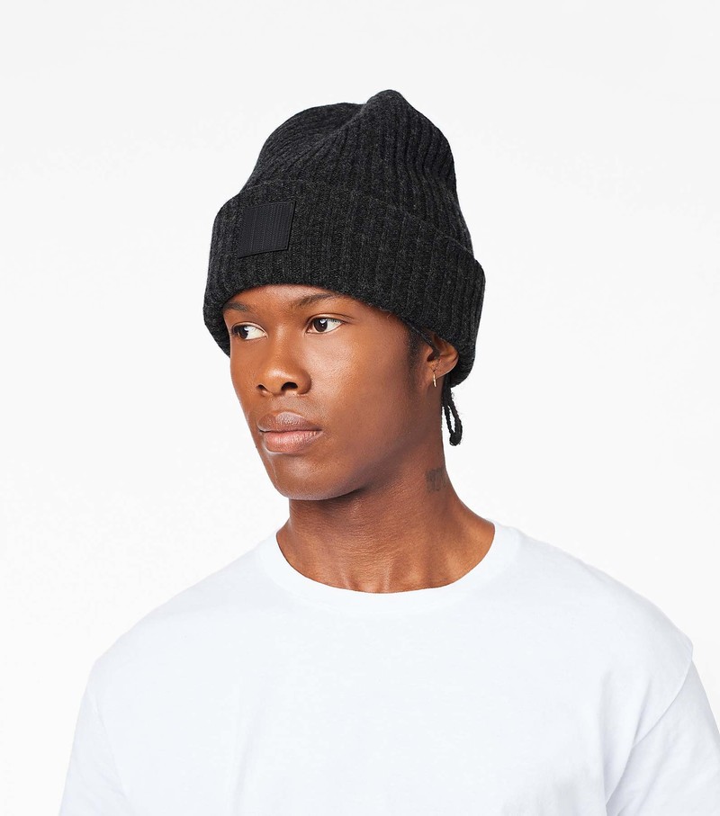 Women's Marc Jacobs Ribbed Hats Black | UAE-378254