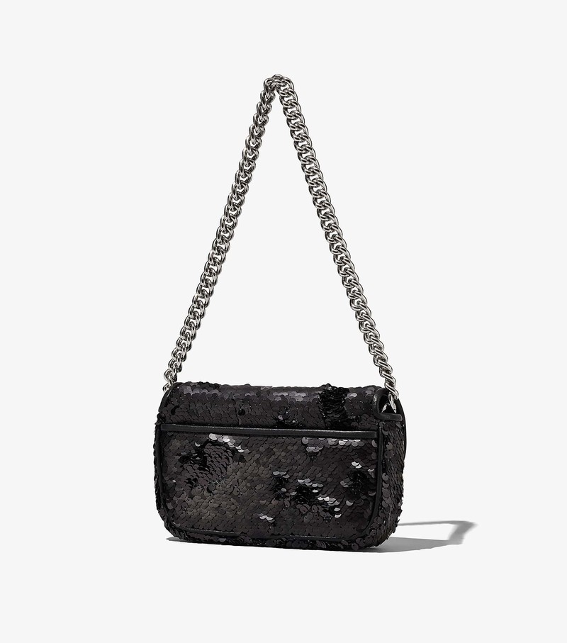 Women's Marc Jacobs Sequin J Marc Mini Bags Black | UAE-820956