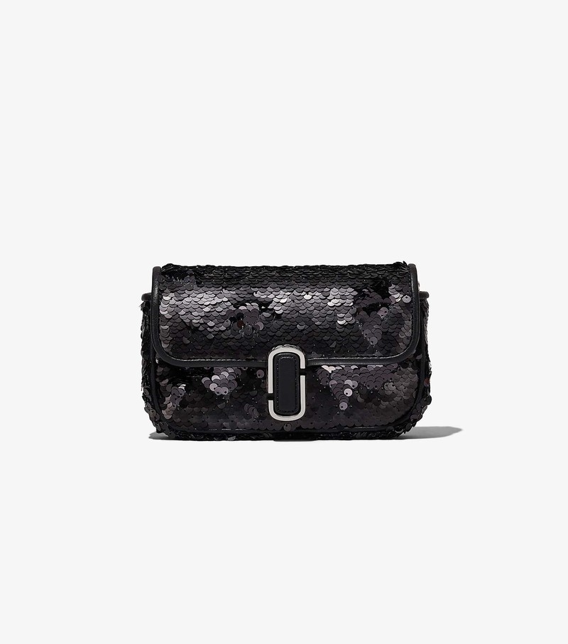 Women's Marc Jacobs Sequin J Marc Mini Bags Black | UAE-820956