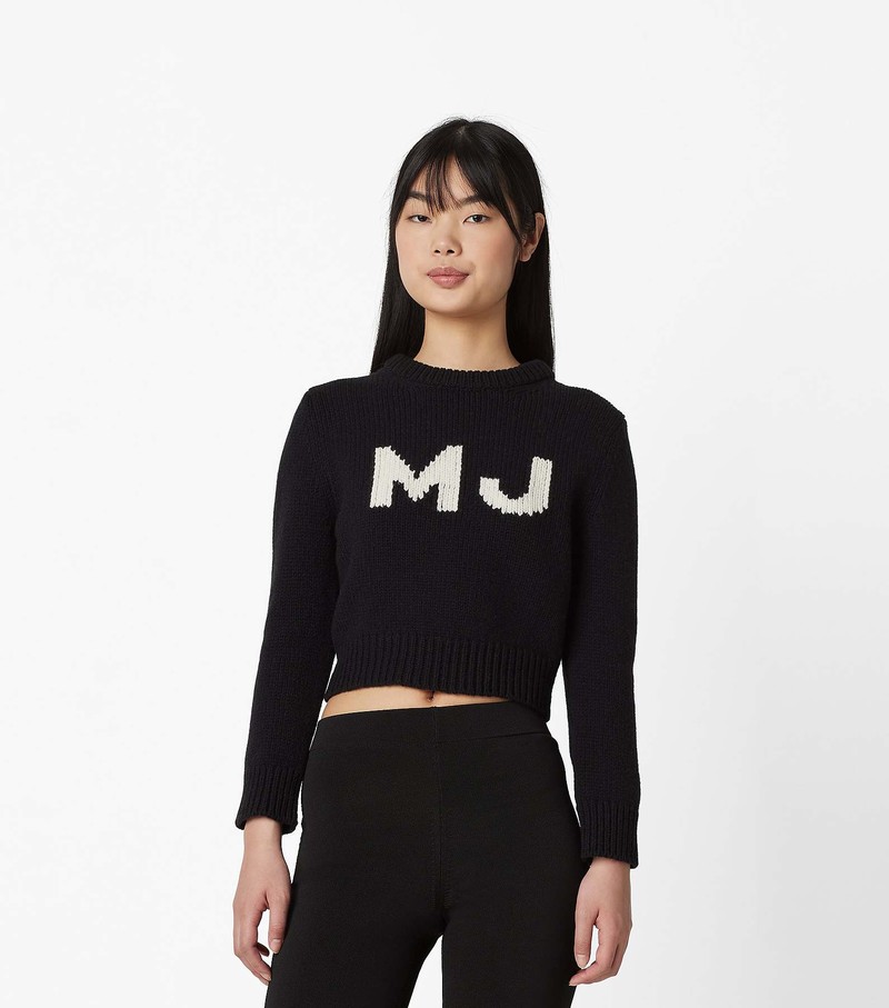 Women's Marc Jacobs Shrunken Sweater Black | UAE-820647