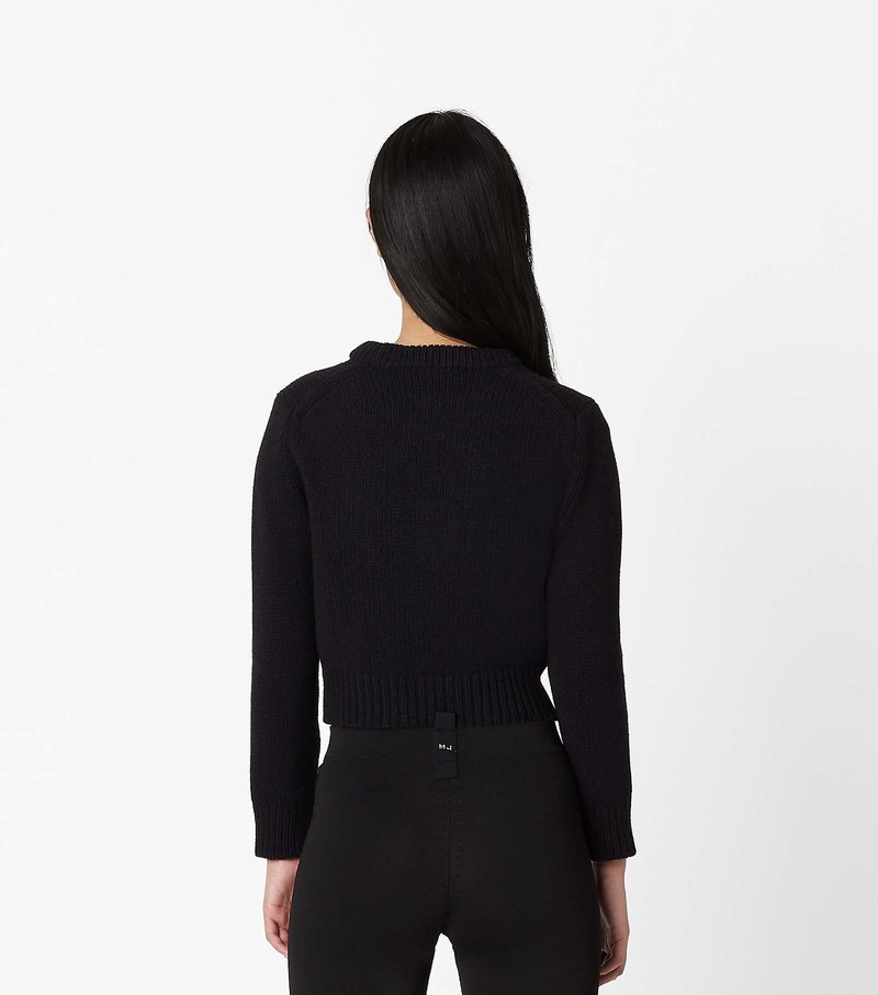 Women's Marc Jacobs Shrunken Sweater Black | UAE-820647