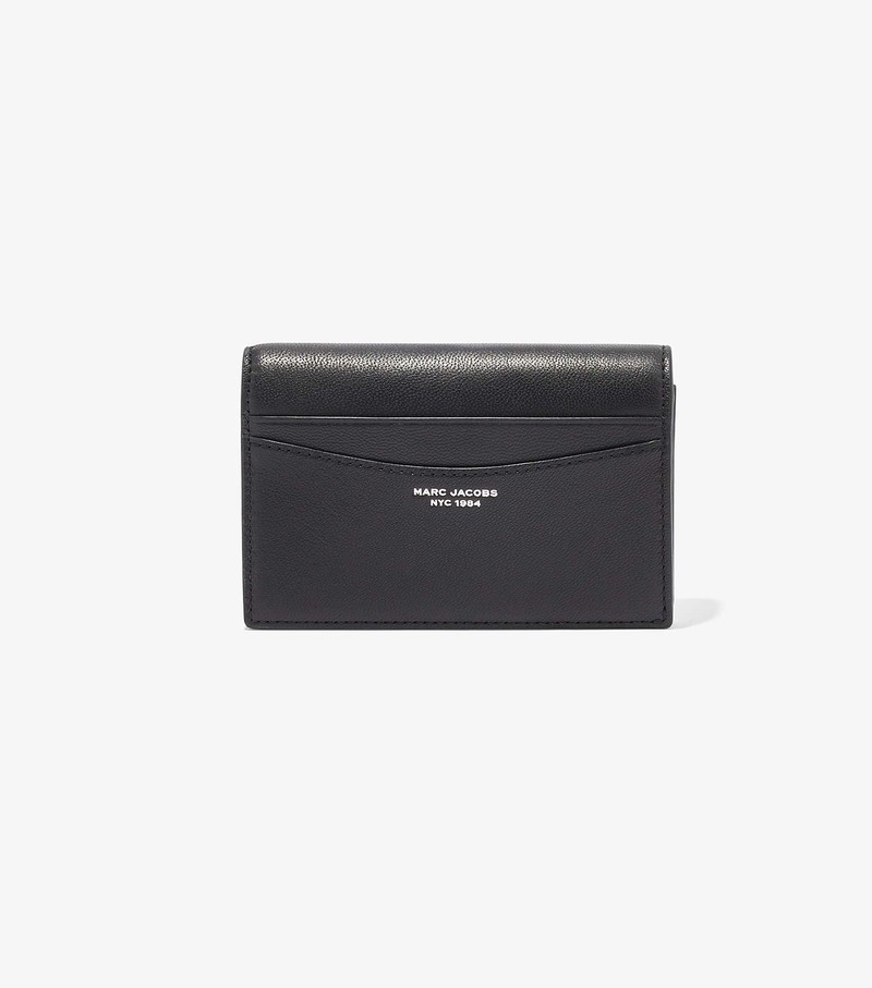 Women\'s Marc Jacobs Slim 84 Bifold Small Wallets Black | UAE-346215