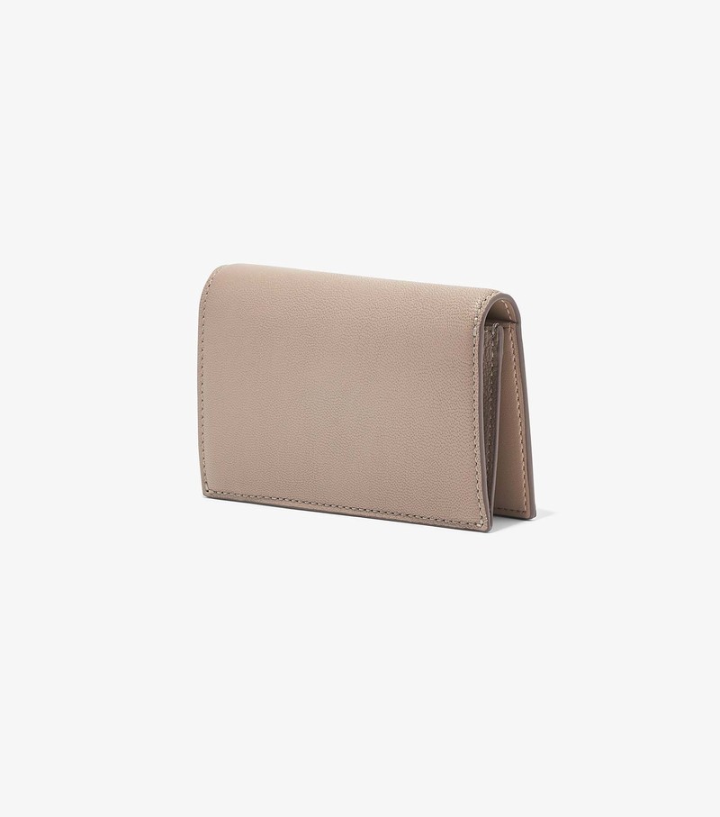 Women's Marc Jacobs Slim 84 Bifold Small Wallets Beige | UAE-649570