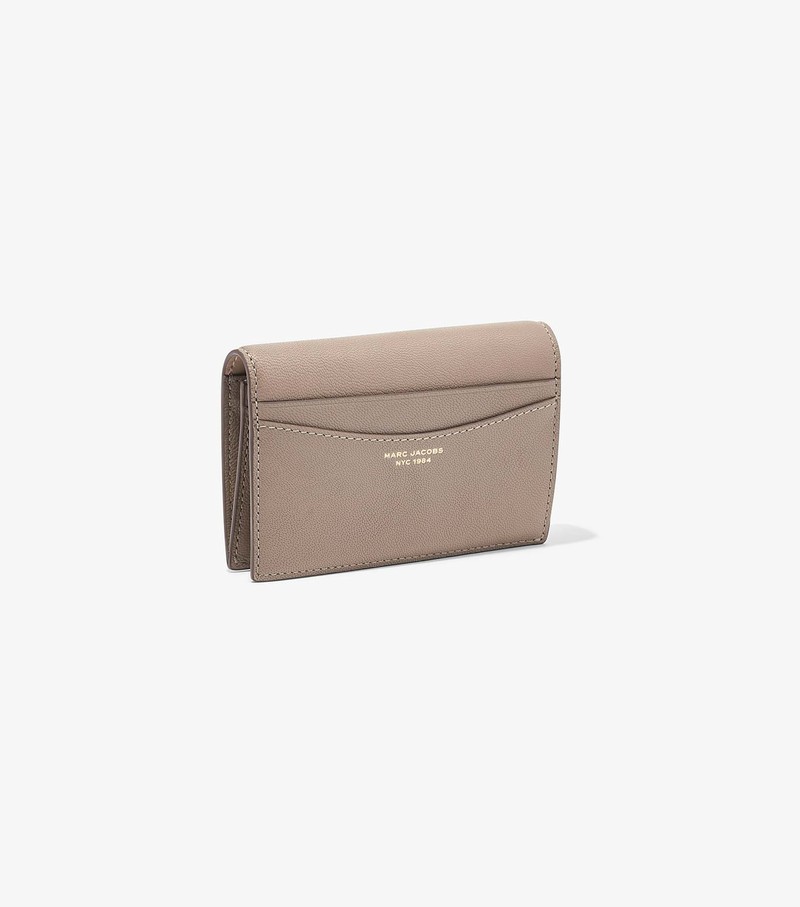 Women's Marc Jacobs Slim 84 Bifold Small Wallets Beige | UAE-649570