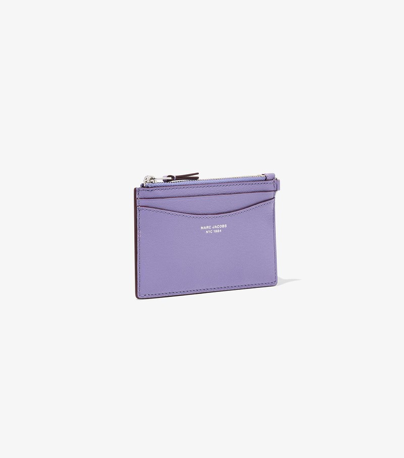 Women's Marc Jacobs Slim 84 Top Zip Wristlet Small Wallets Purple | UAE-105946