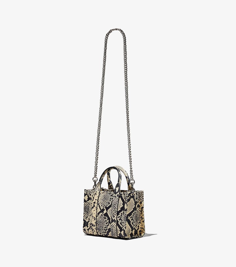 Women's Marc Jacobs Snake-Embossed Micro Tote Mini Bags Multicolor | UAE-120389