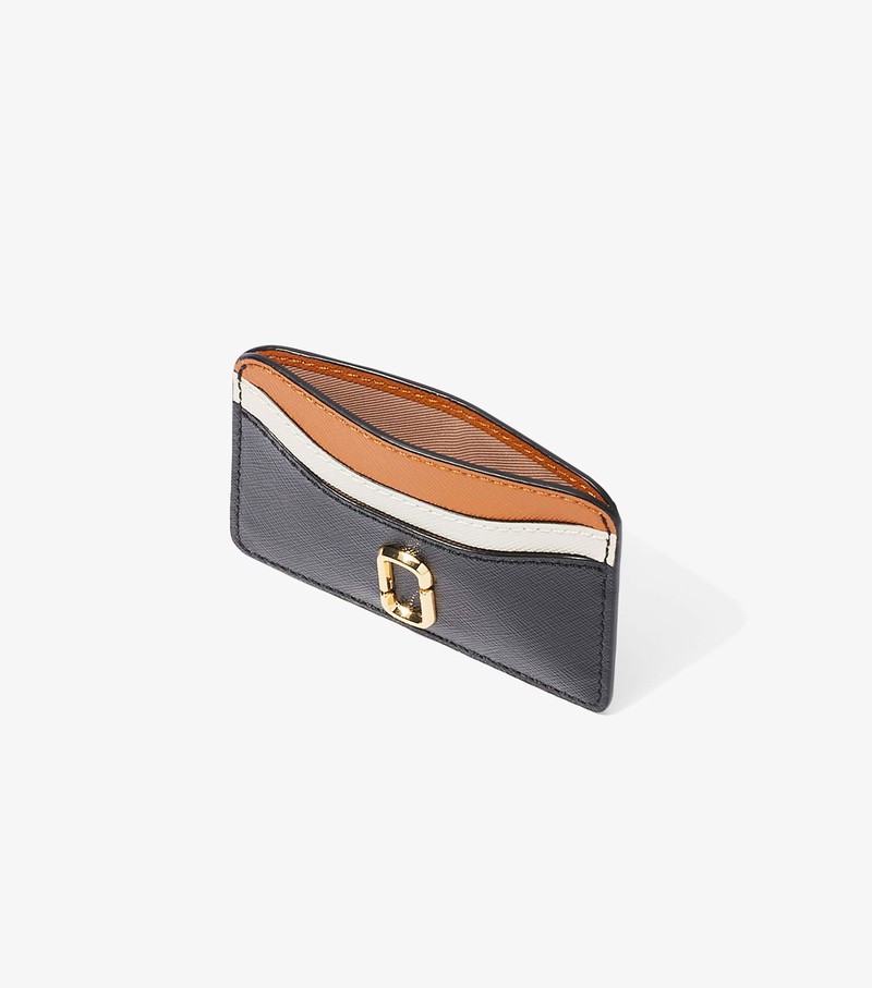 Women's Marc Jacobs Snapshot Card Case Black / Orange / White | UAE-917084