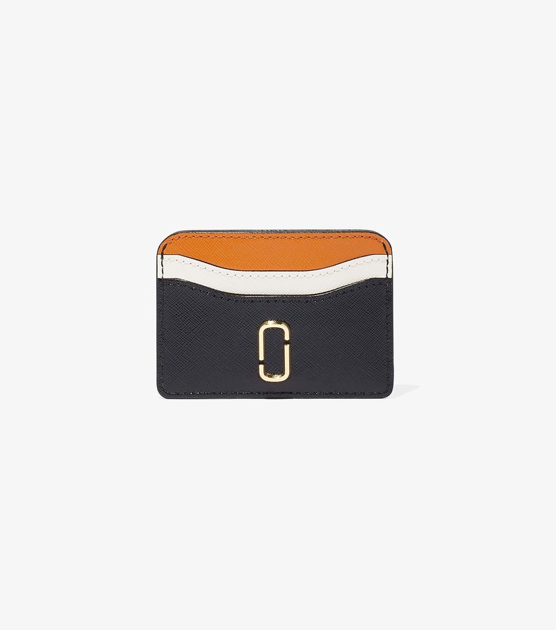 Women\'s Marc Jacobs Snapshot Card Case Black / Orange / White | UAE-917084