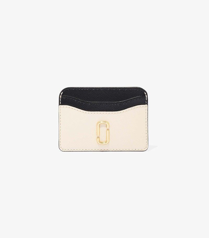 Women\'s Marc Jacobs Snapshot Card Case Black / White | UAE-986307