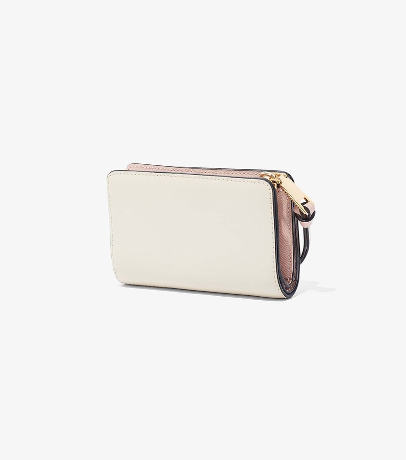 Women's Marc Jacobs Snapshot Compact Large Wallets White | UAE-170428