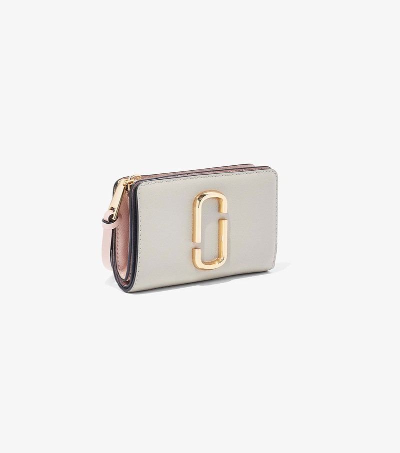 Women's Marc Jacobs Snapshot Compact Large Wallets White | UAE-170428