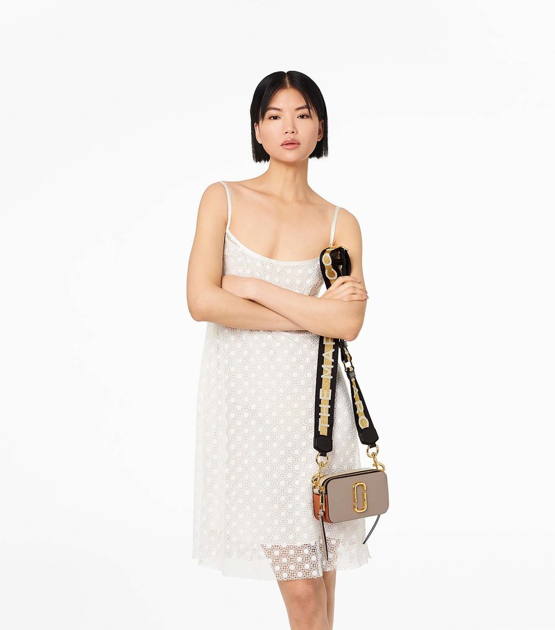 Women's Marc Jacobs Snapshot Crossbody Bags Beige | UAE-386950