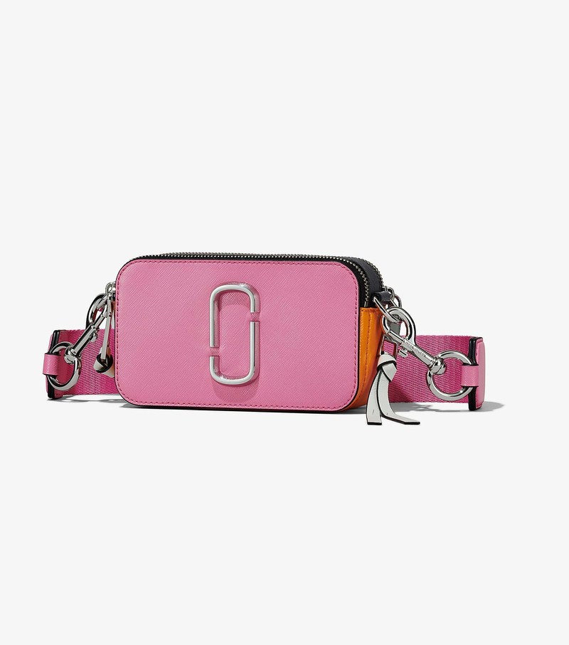 Women's Marc Jacobs Snapshot Crossbody Bags Pink / Multicolor | UAE-634057