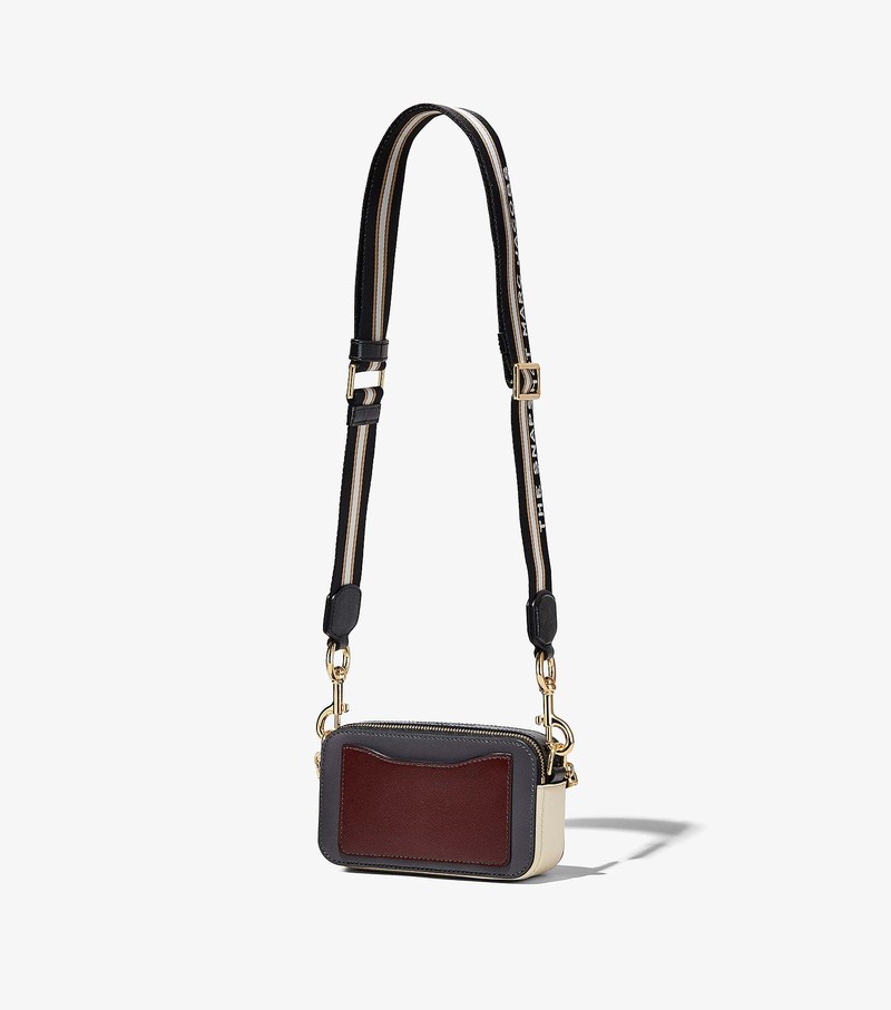 Women's Marc Jacobs Snapshot Crossbody Bags Black / Multicolor | UAE-679013