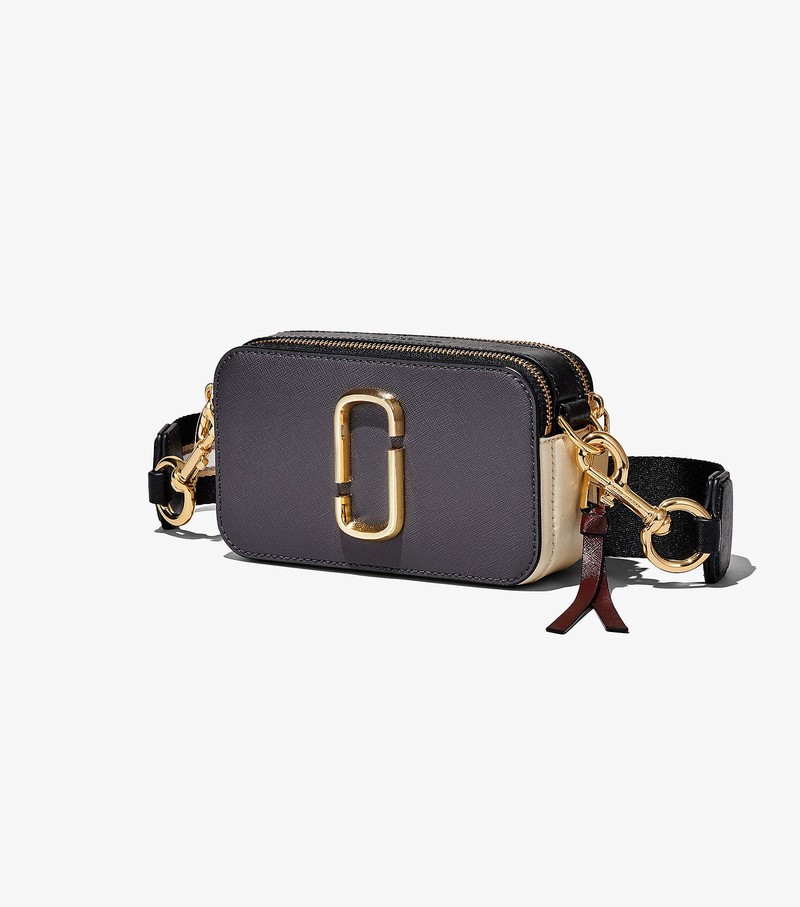 Women's Marc Jacobs Snapshot Crossbody Bags Black / Multicolor | UAE-679013