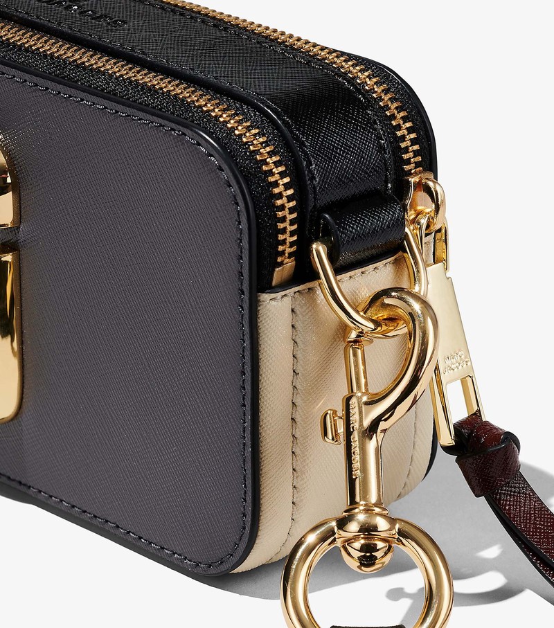 Women's Marc Jacobs Snapshot Crossbody Bags Black / Multicolor | UAE-679013