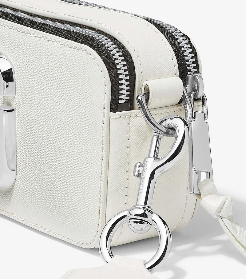 Women's Marc Jacobs Snapshot DTM Crossbody Bags White | UAE-086924