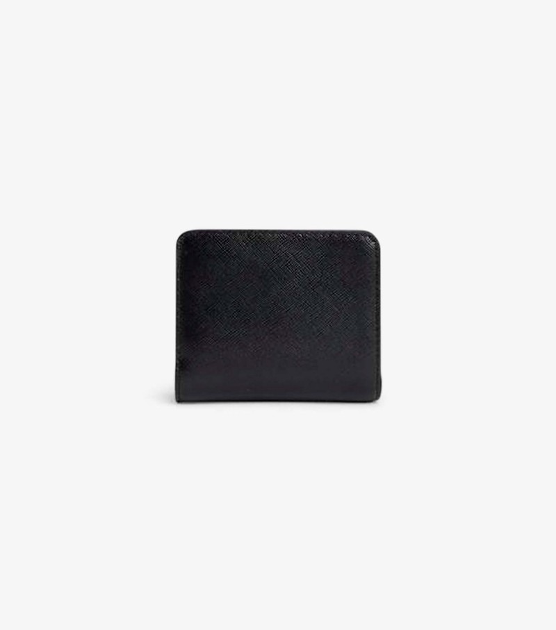 Women's Marc Jacobs Snapshot Dtm Mini Compact Small Wallets Black | UAE-649758