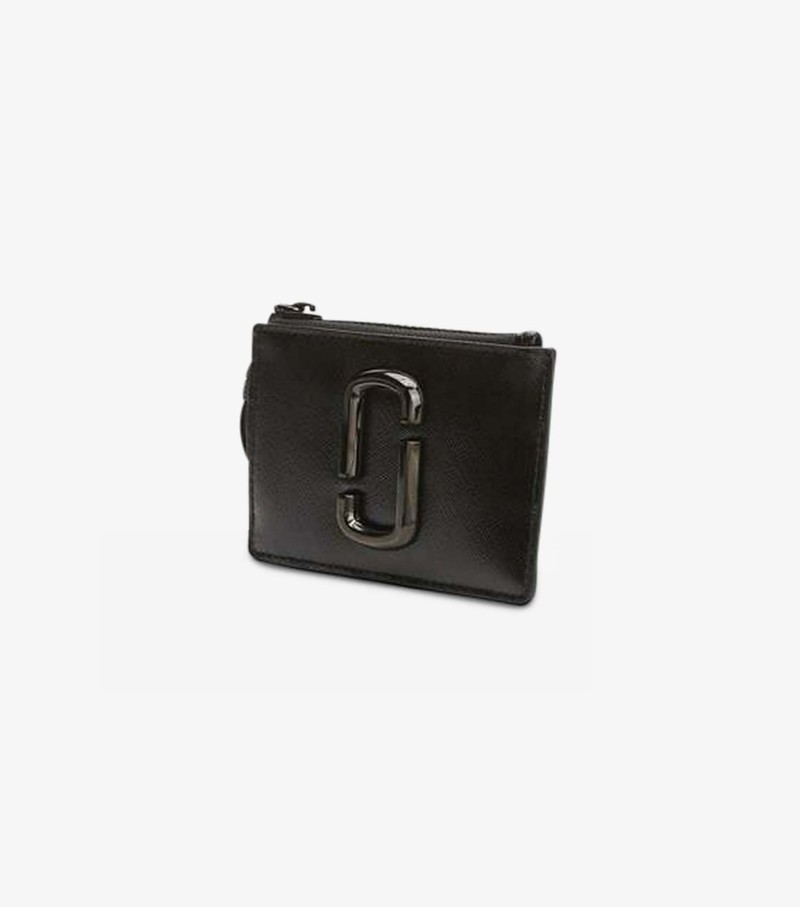 Women's Marc Jacobs Snapshot Dtm Top Zip Multi Small Wallets Black | UAE-078352