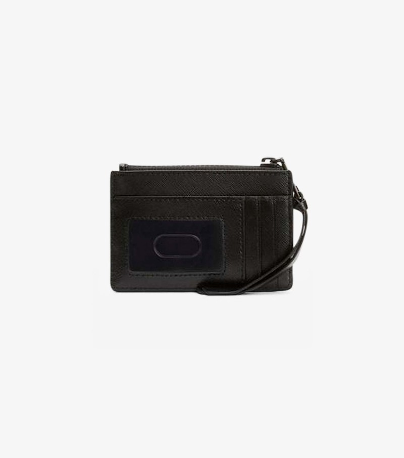 Women's Marc Jacobs Snapshot Dtm Top Zip Multi Small Wallets Black | UAE-078352