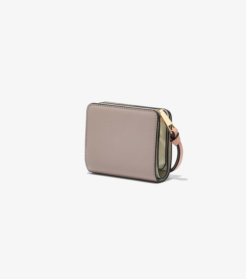 Women's Marc Jacobs Snapshot Mini Compact Small Wallets White | UAE-458267