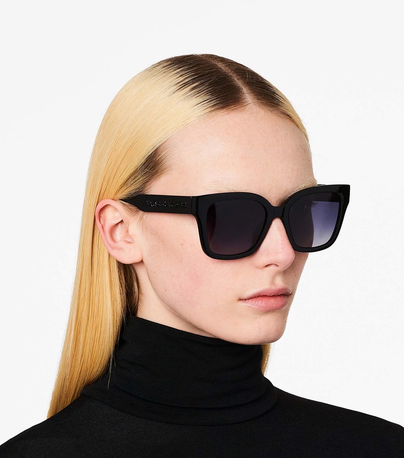 Women's Marc Jacobs Square Sunglasses Black | UAE-753981