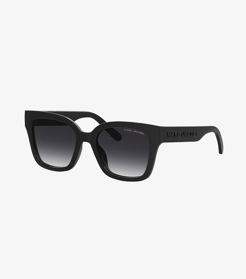 Women\'s Marc Jacobs Square Sunglasses Black | UAE-753981