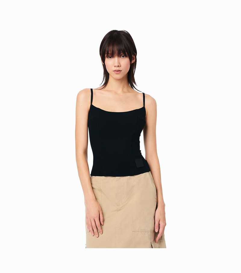 Women's Marc Jacobs Structured Camisole Blouse Black | UAE-120379