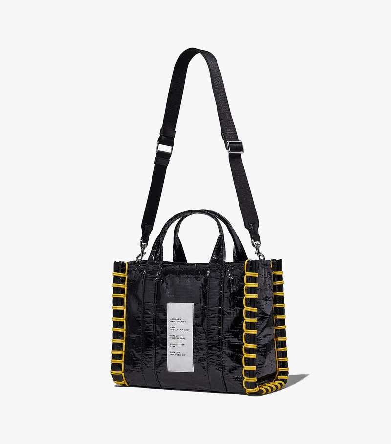 Women's Marc Jacobs Tarp Medium Tote Bags Black | UAE-098617