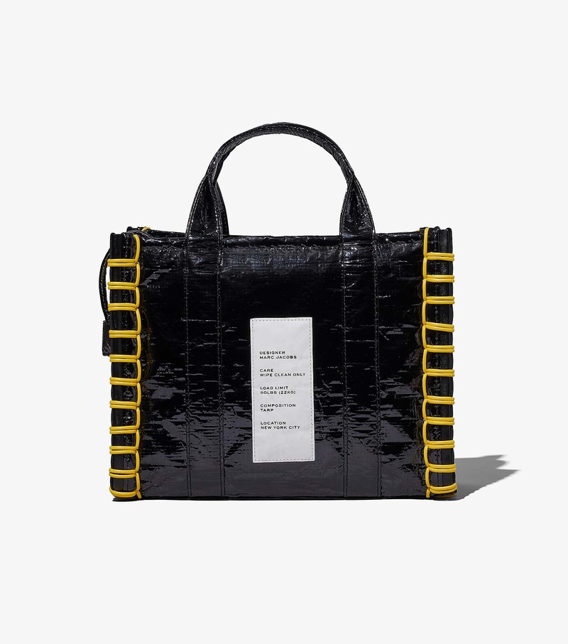 Women's Marc Jacobs Tarp Medium Tote Bags Black | UAE-098617