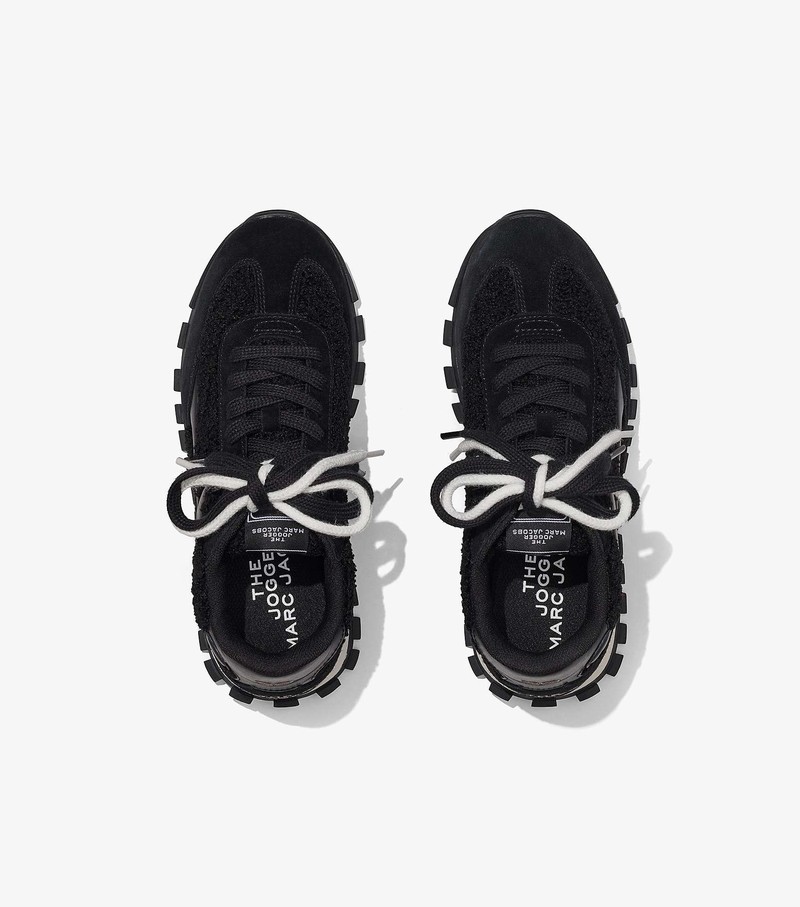 Women's Marc Jacobs Teddy Jogger Sneakers Black | UAE-974805