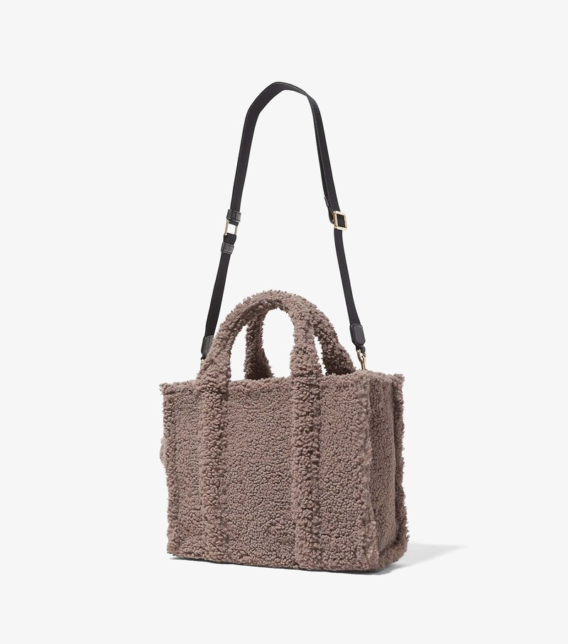 Women's Marc Jacobs Teddy Medium Tote Bags Coffee | UAE-349582