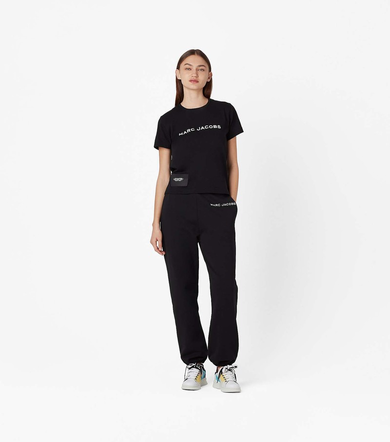 Women's Marc Jacobs The T Shirts Black | UAE-284069