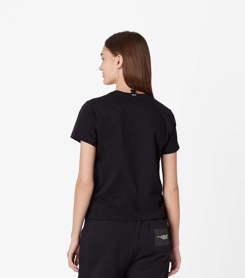 Women's Marc Jacobs The T Shirts Black | UAE-284069