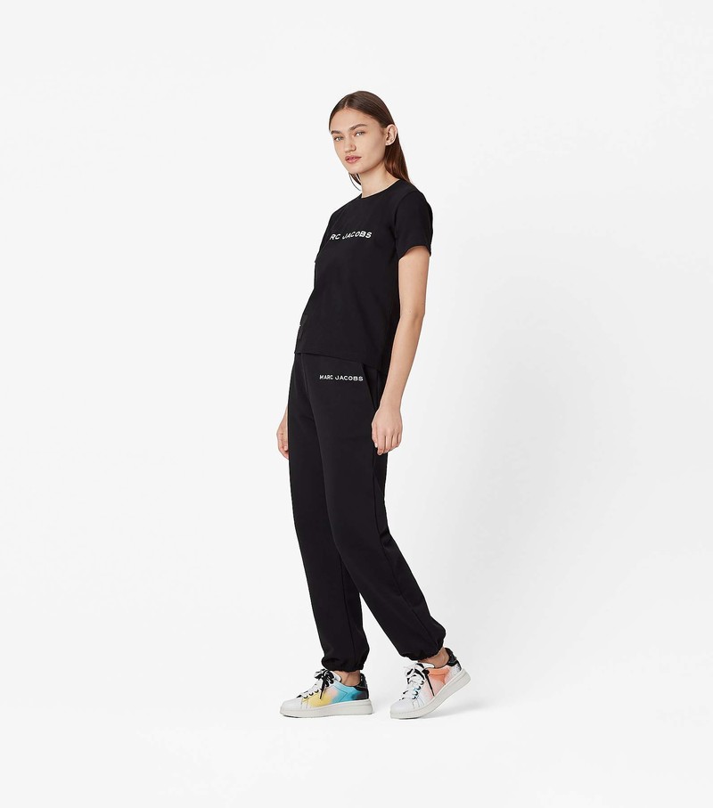 Women's Marc Jacobs The T Shirts Black | UAE-284069