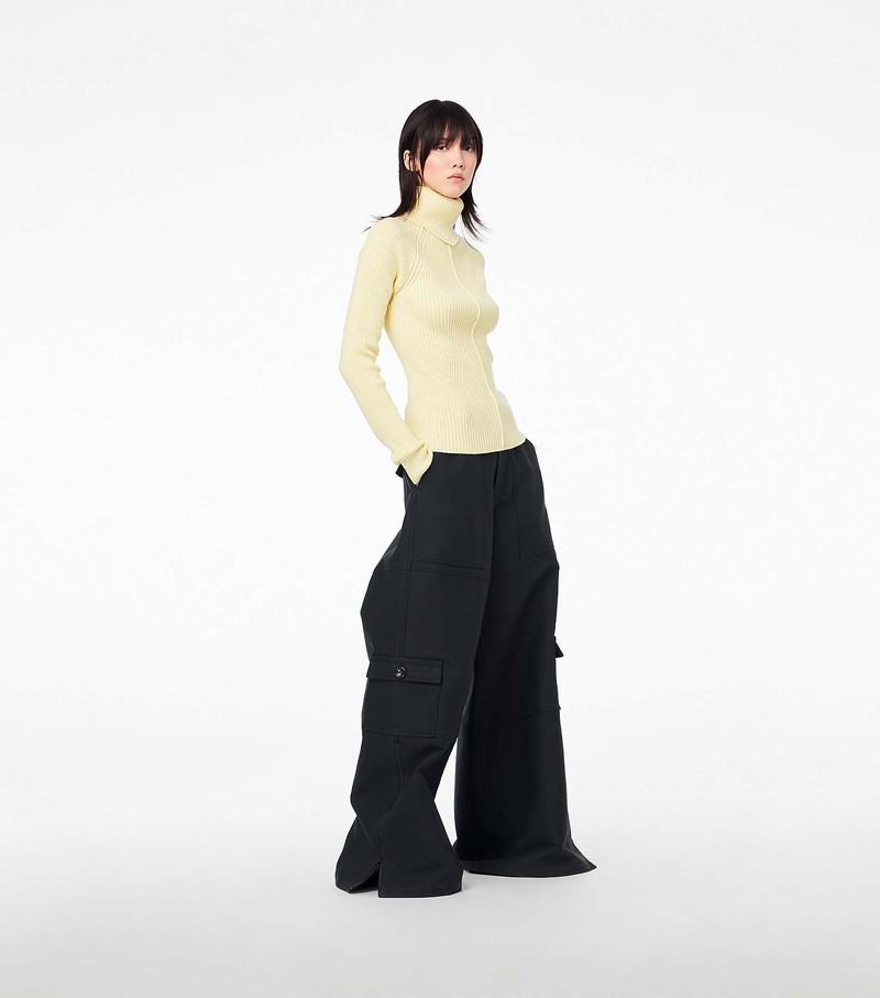 Women's Marc Jacobs Wide Leg Cargo Pants Black | UAE-963705